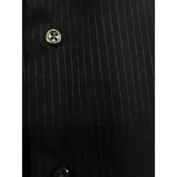 Van Heusen Men's Shirt Casual/Dress Long Sleeve Poly/Cotton Purple 15.5 (34/35) - Picture 13 of 16